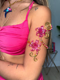 Hot pink arm pink