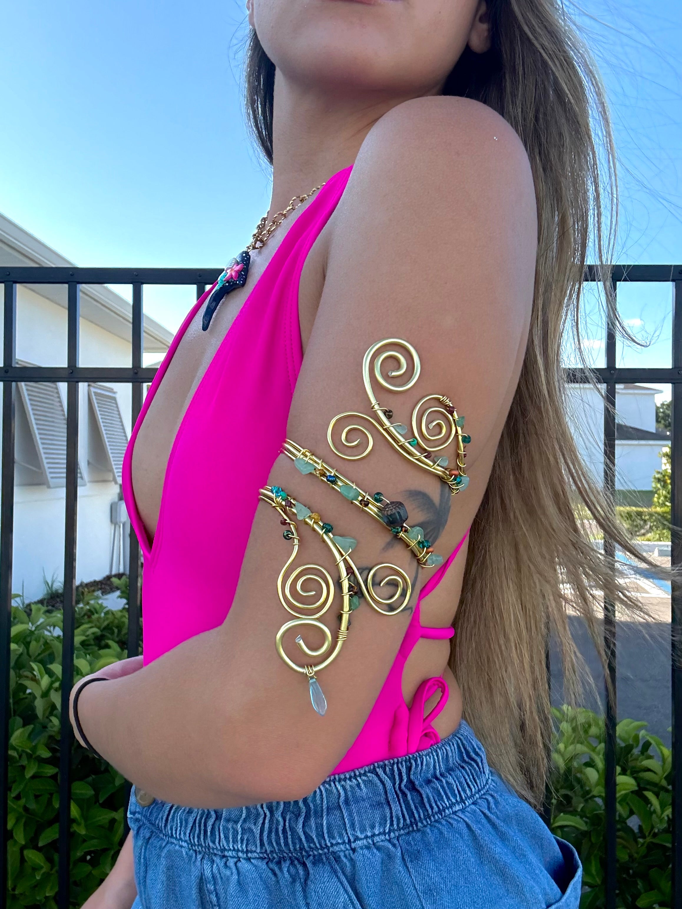 Wildflower arm cuff