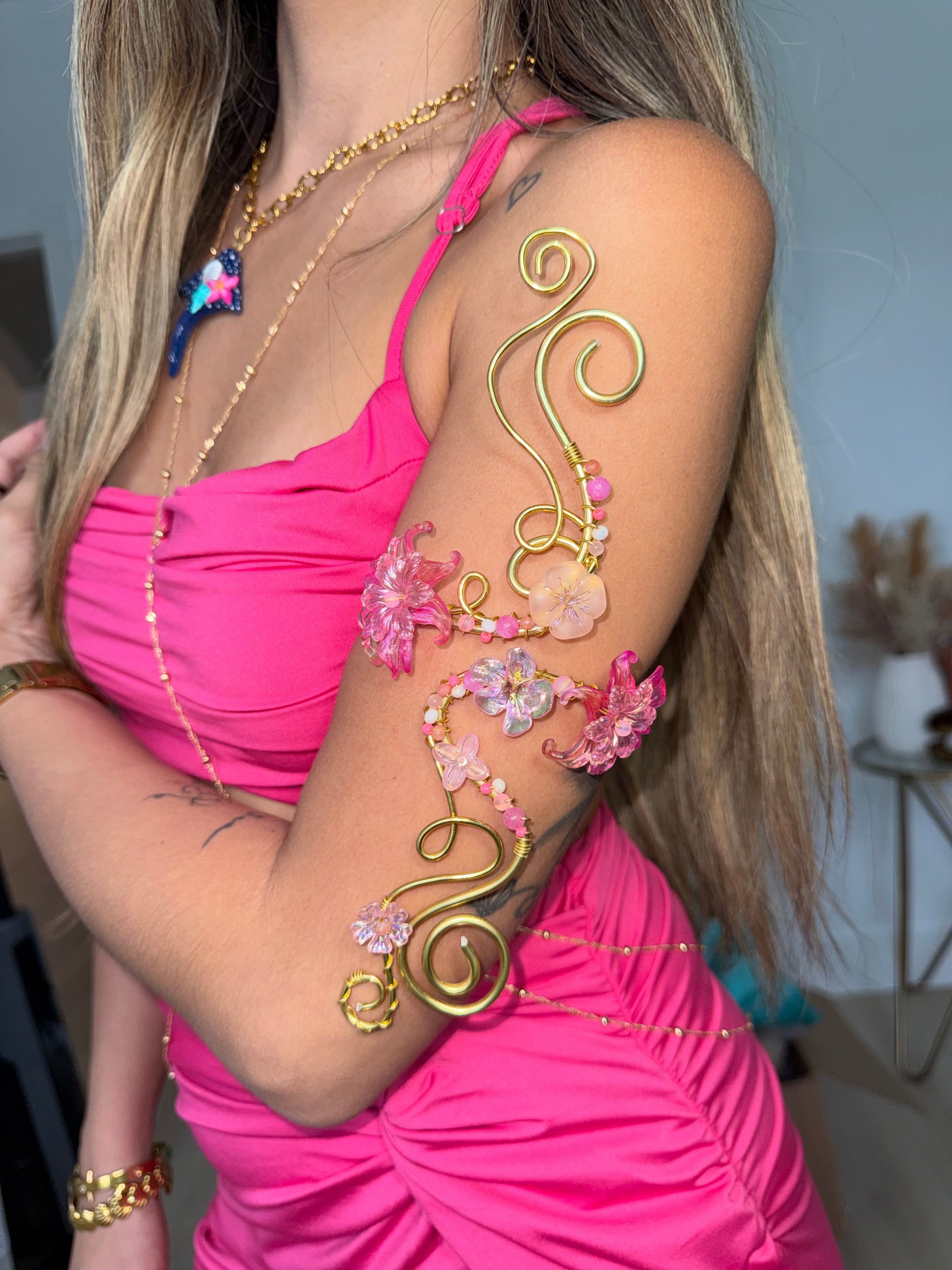Blush arm cuff