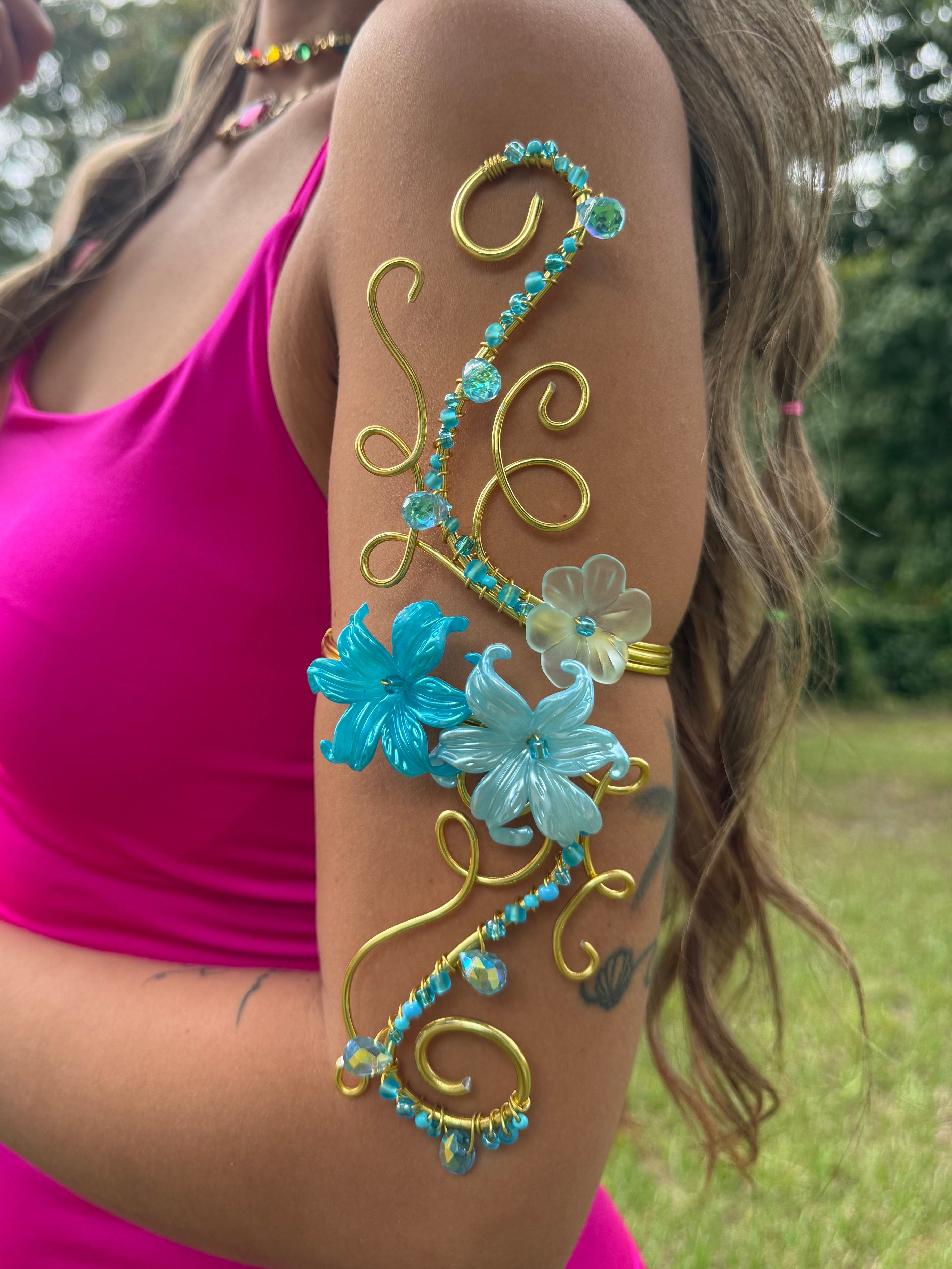 Royal Sapphire arm cuff