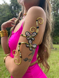 Black butterfly arm cuff