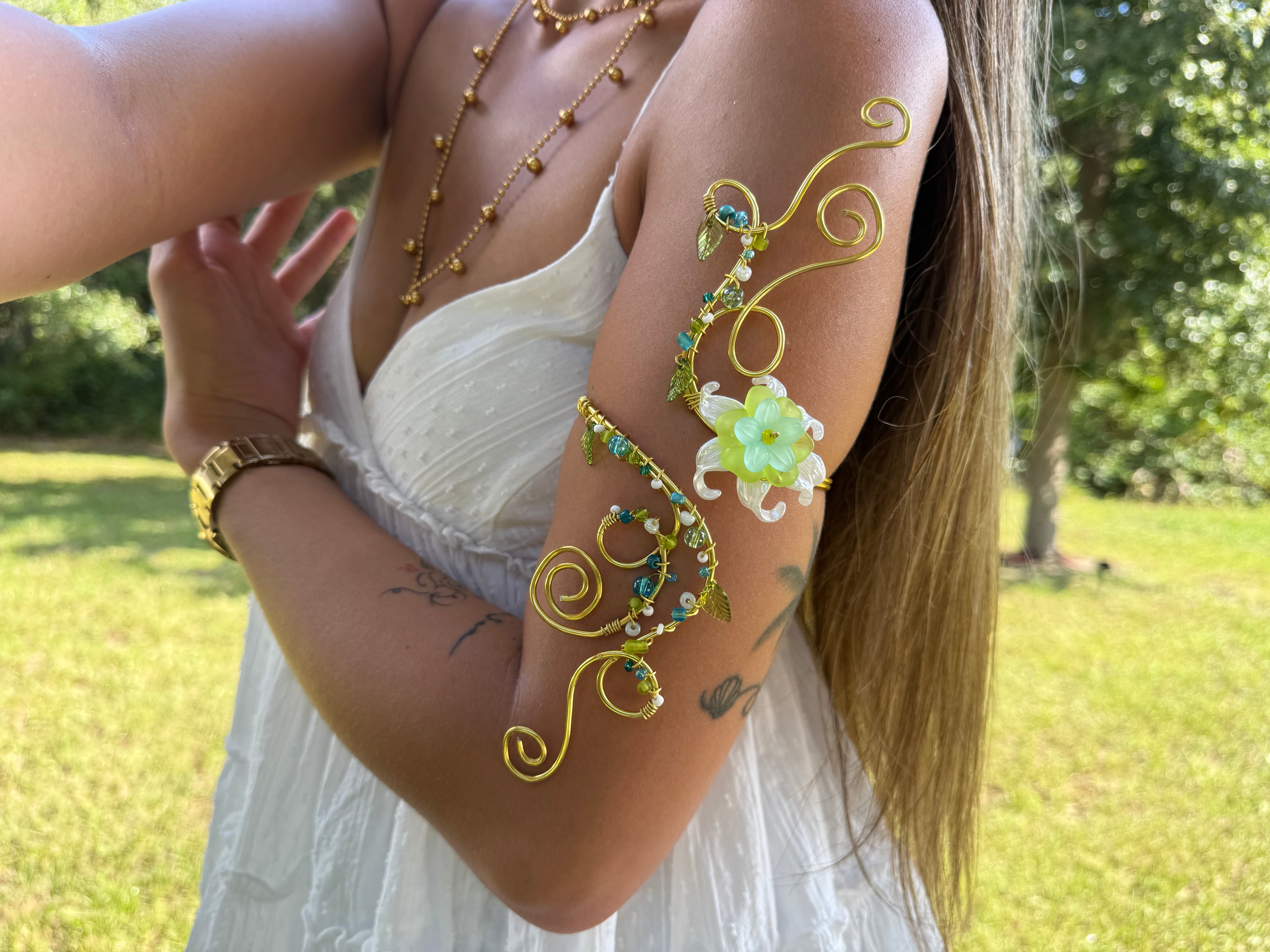 Wildflower arm cuff